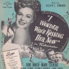 I Wonder Who’s Kissing Her Know 1947 Movie Sheet Music with June Haver and Mark Stevens