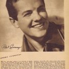 Young Robert Cummings 1942 Sepia Movie Picture with Autograph Copy and Movie News