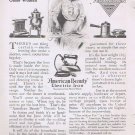 American Beauty Electric Iron 1912 Original Vintage Ad for the June Bride and Every Other Woman