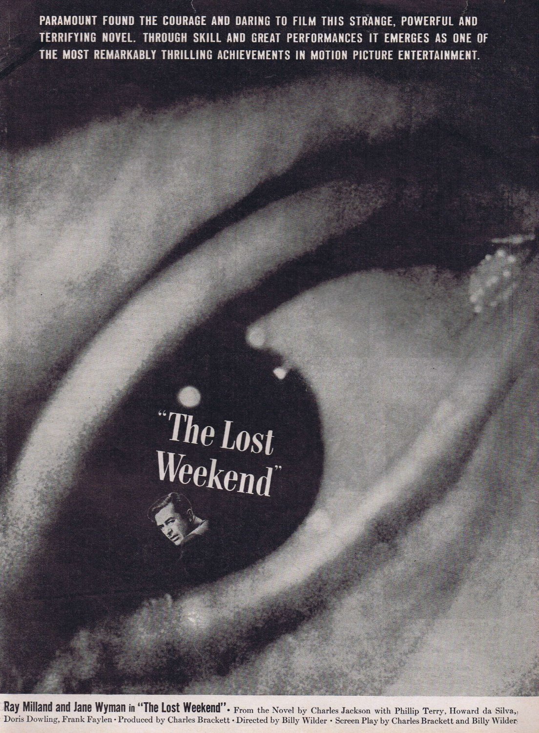 The Lost Weekend 1945 Ray Milland Academy Award Winning Original Movie Feature with Photos