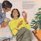 1956 Schlitz Beer Original Vintage Christmas Holidays Advertisement