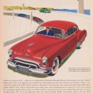 1949 Futuramic Oldsmobile Original Vintage Car Ad with Rocket Engine