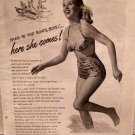 Listerine Antiseptic Original Vintage Advertisement with Bathing Beauty
