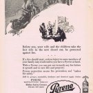 1924 Pyrene Fire Extinguisher Original Vintage Ad with Fire Insurance Savings