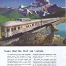 1955 Budd Canadian Pacific Railway Original Vintage Advertisement
