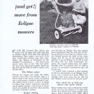 1957 Eclipse Reel Power Lawn Mower Original Vintage Ad Unique-Looking
