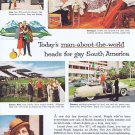 1957 Panagra Pan American-Grace Airways Original Vintage Advertisement for South America