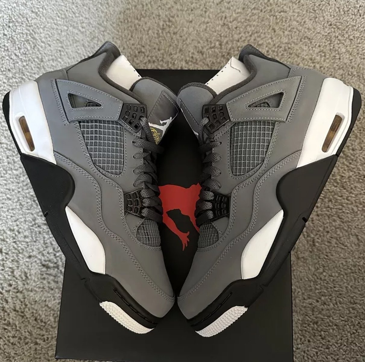 mens jordan 4 retro cool grey
