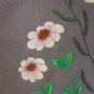 Hand embroidered floral pillow, cushion cover "Poppies" handmade