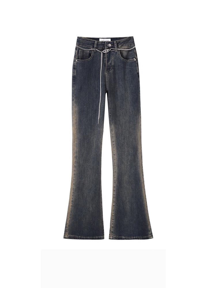 High-Waisted Jeans Pants Blue Trousers For Women S L XL XXL XXXL