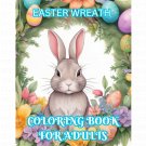 EASTER WREATH COLORING BOOK FOR ADULTS