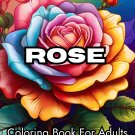 Rose Mandala Style Coloring Book For Adults