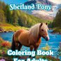 Shetland Pony Coloring Book For Adults