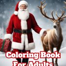 Santa Claus With Reindeer Coloring Book For Adults