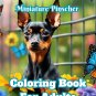Miniature Pinscher Coloring Book For Adults