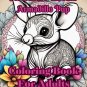 Adorable Mandala Armadillo Pup Coloring Book For Adults
