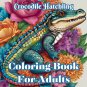 Cunning Mandala Crocodile Hatchling Coloring Book For Adults