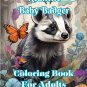 Realistic Baby Badger Coloring Book For Adults
