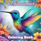 Bee Hummingbird Coloring Book For Adults
