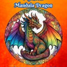 Mythical Mandala Dragon Coloring Book For Adults