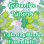 Geometric Patterns Coloring Book For Adults