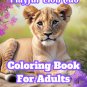 Playful Lion Cub Coloring Book For Adults