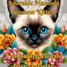 Adorable Mandala Siamese Kitten Coloring Book For Adults