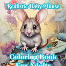 Realistic Baby Mouse Coloring Book For Adults