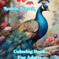 Realistic Peacock Coloring Book For Adults