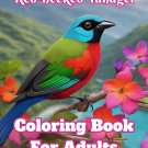 Red-necked Tanager Coloring Book For Adults