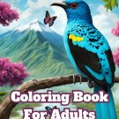 Spangled Cotinga Coloring Book For Adults