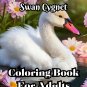 Sweet Swan Cygnet Coloring Book For Adults