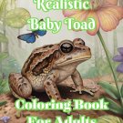 Realistic Baby Toad Coloring Book For Adults