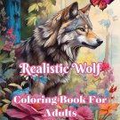 Realistic Wolf Coloring Book For Adults