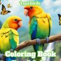 Yellow-Collared Lovebirds Coloring Book For Adults