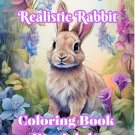 Realistic Rabbit Coloring Book For Adults
