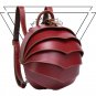 New Shell Backpack Retro Leather Beetle Bag Travel for Men and Women