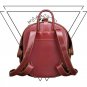 New Shell Backpack Retro Leather Beetle Bag Travel for Men and Women