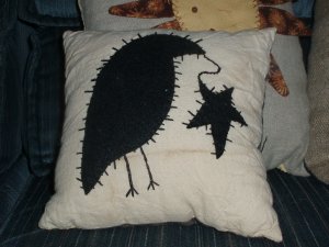 Crow Pillow
