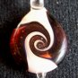 BORO HAND BLOWN ART GLASS PENDANT COIN STYLE BY JAMI