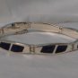 Handcrafted .950 Silver Bracelet with Blue Stone