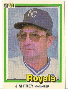 JIM FREY "Kansas City Royals" 1981 #464 Donruss Baseball Card