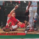 JOE OLIVER "Cincinnati Reds" 1993 #96 Topps Stadium Club Baseball Trading Card JOE OLIVER "Cincinnati Reds" 1993 #96 Topps Stadium Club Baseball Trading Card