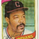 CLIFF JOHNSON "Cleveland Indians" 1980 #612 Topps Baseball Trading Card CLIFF JOHNSON "Cleveland Indians" 1980 #612 Topps Baseball Trading Card
