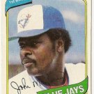JOHN MAYBERRY "Toronto Blue Jays" 1980 #643 Topps Baseball Card JOHN MAYBERRY "Toronto Blue Jays" 1980 #643 Topps Baseball Card