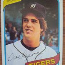 DAVE ROZEMA "Detroit Tigers" 1980 #288 Topps ML Baseball Trading Card