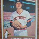 FERNANDO ARROYO "Detroit Tigers" 1976 #614 Topps ML Baseball Trading Card FERNANDO ARROYO "Detroit Tigers" 1976 #614 Topps ML Baseball Trading Card