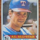 RICHIE SISK "Texas Rangers" A.L. All*Star 1979 #260 Topps ML Baseball Trading Card RICHIE SISK "Texas Rangers" A.L. All*Star 1979 #260 Topps ML Baseball Trading Card