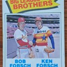 BOB FORSCH, KEN FORSCH "Big League Brothers" 1977 #632 Topps ML Baseball Collectable Trading Card BOB FORSCH, KEN FORSCH "Big League Brothers" 1977 #632 Topps ML Baseball Collectable Trading Card