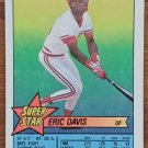 ERIC DAVIS "Cincinnati Reds" 1989 #47 Super Star Topps ML Baseball Collectable Trading Card